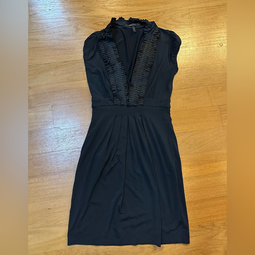 BCBG Black Low Cut Dress size XS